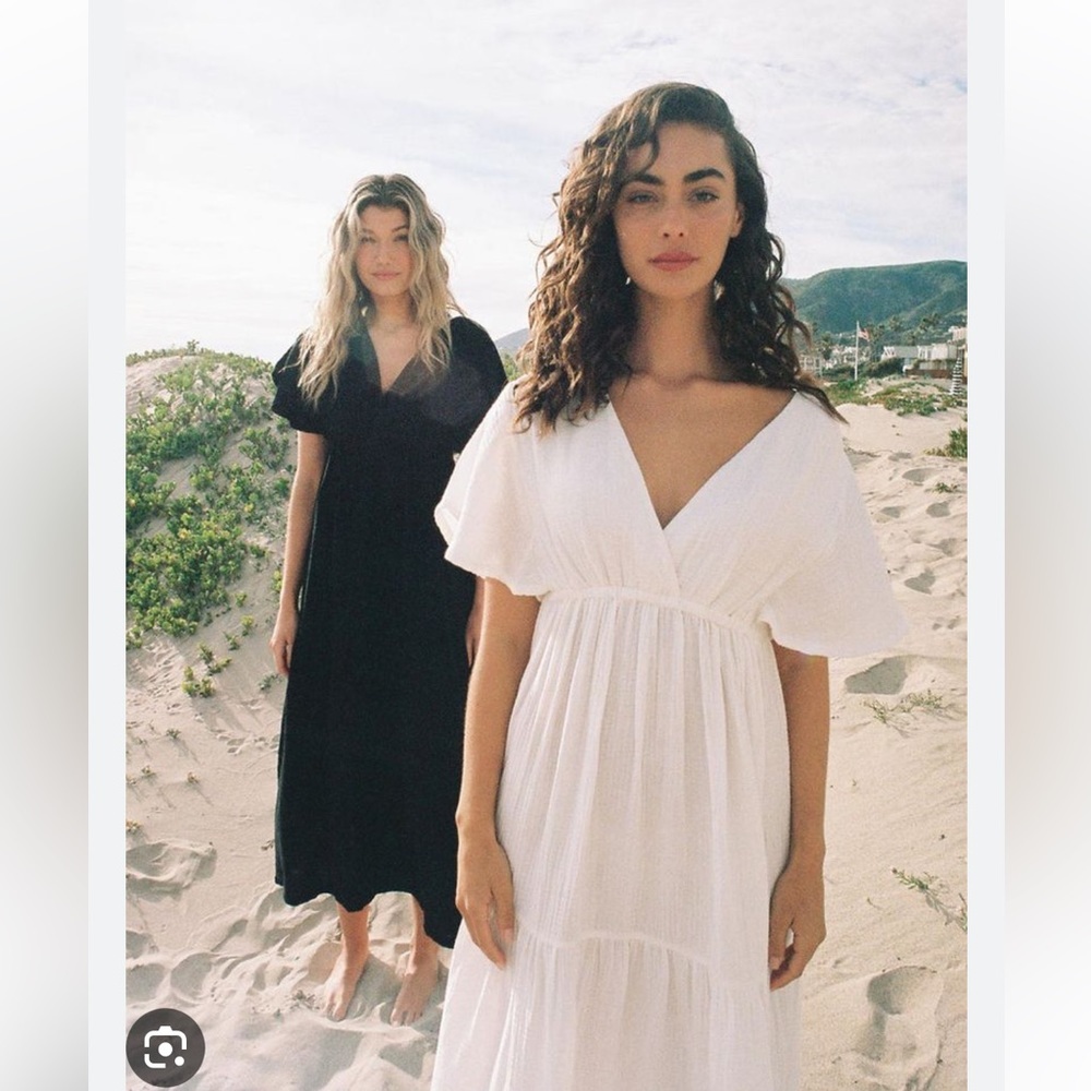NEW • Cozy Earth • Women’s Boardwalk Breeze Dress Maxi White Small